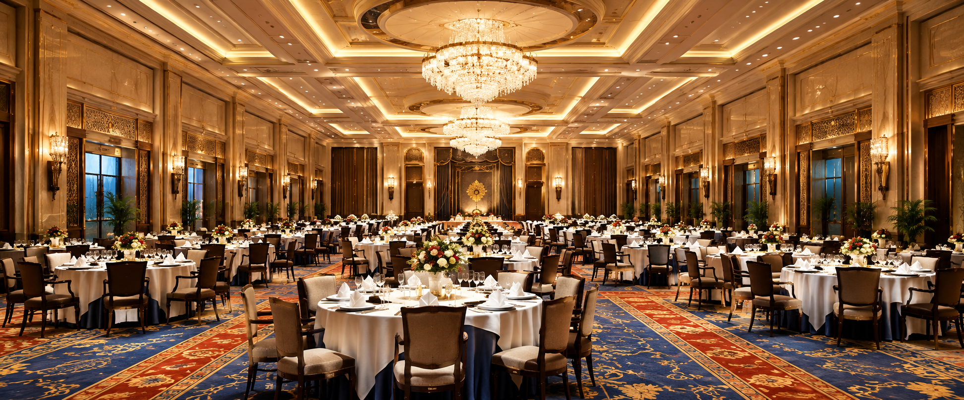 Grand Ballroom with Chandeliers